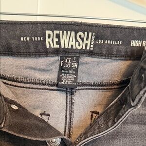 Rewash Woman’s Black High Rise Jeans